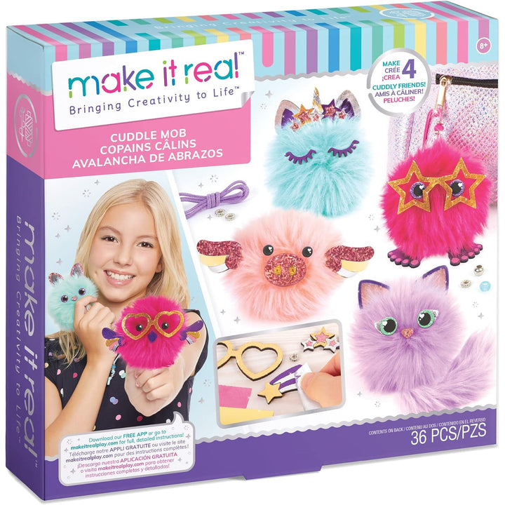 Kit pentru realizarea brelocurilor Make it Real - Fluffy Friend
