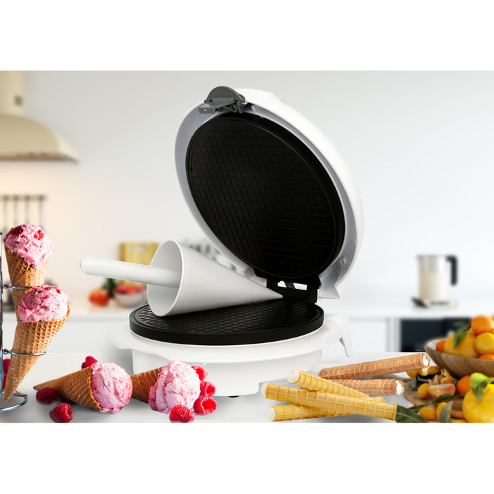 Producator de napolitane Adler, temperatura reglabila continuu, 1500W, alb, AD 3038