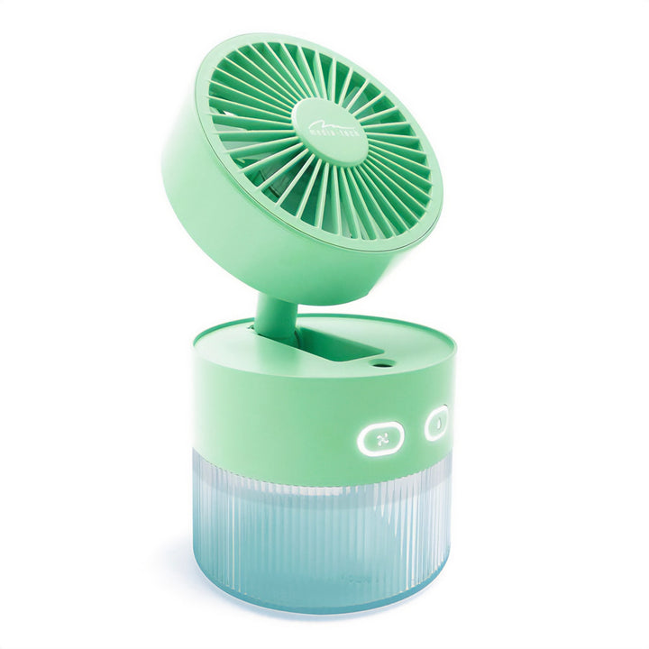 Ventilator de birou cu umidificare a aerului. Capacitate 350ml. Ceață de 40ml/h. Sursă de alimentare USB-C.