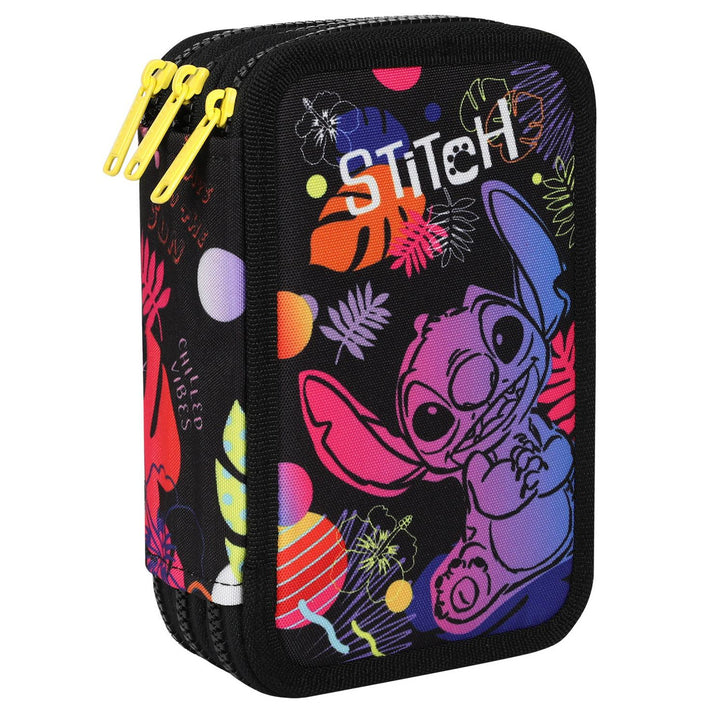 Geantă pentru creioane CoolPack cu trei compartimente și accesorii JUMPER 3 STITCH