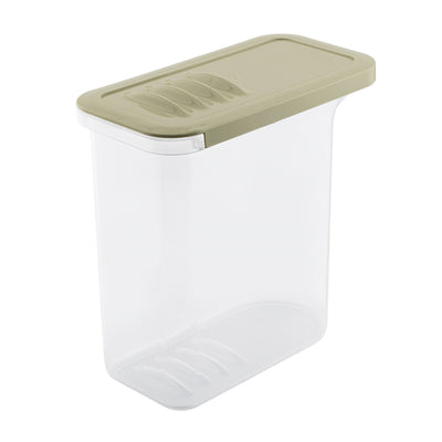 Recipient pentru alimente BranQ, 1,5 l, transparent, capac verde măslin, Shark