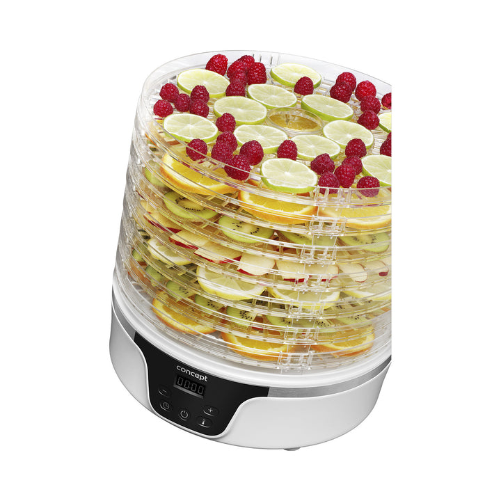 Uscător de ciuperci, fructe și ierburi Concept, 380W, 7 sită, control digital, SO2090