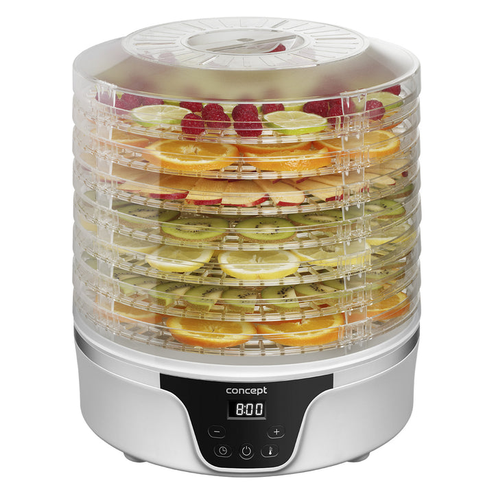 Uscător de ciuperci, fructe și ierburi Concept, 380W, 7 sită, control digital, SO2090