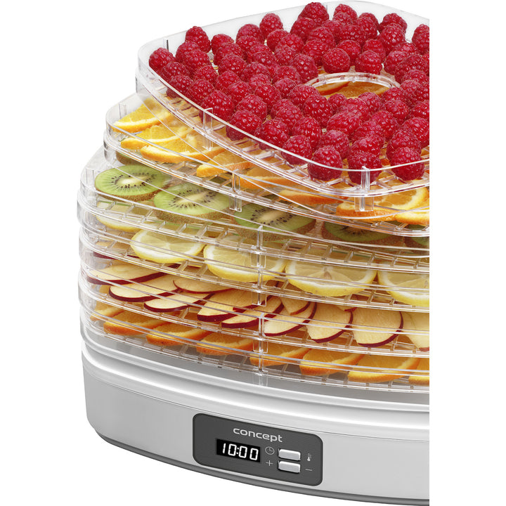 Uscător de ciuperci, fructe și ierburi Concept, 260W, 6 sită, cronometru, SO2080