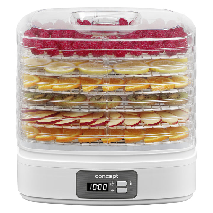 Uscător de ciuperci, fructe și ierburi Concept, 260W, 6 sită, cronometru, SO2080