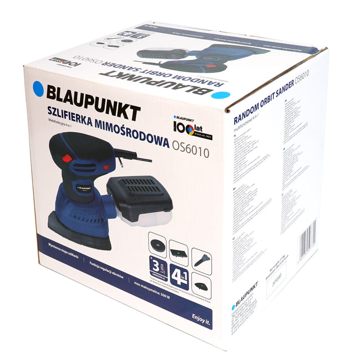 Șlefuitor Blaupunkt, 300 W, picioare de șlefuire interschimbabile, diametru de oscilație 1,8 mm, OS6010