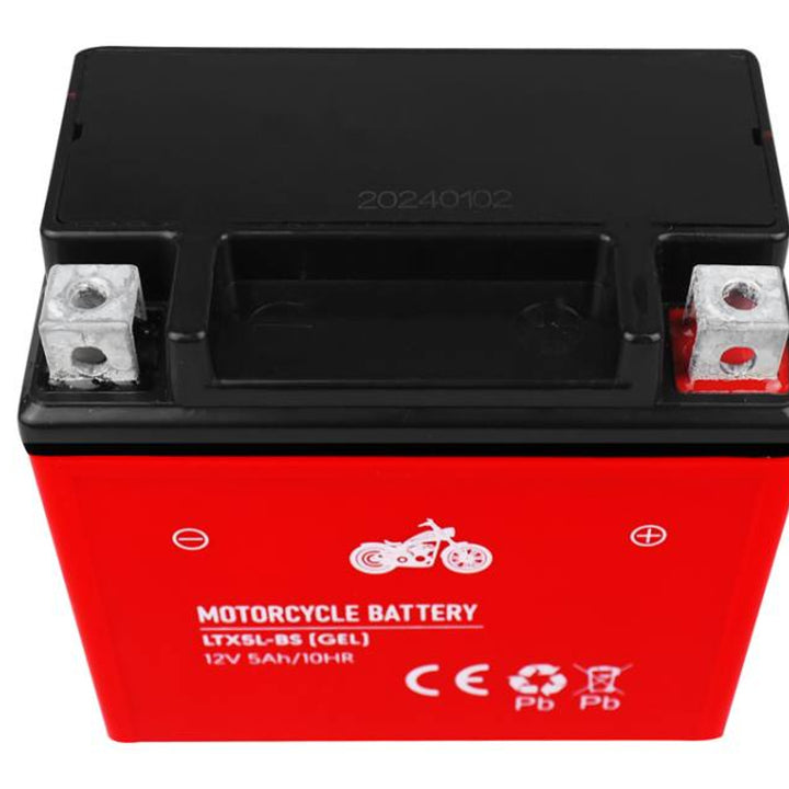Baterie gel Lamex, motocicletă, 12V, 5Ah, LTX5L-BS
