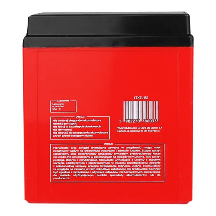 Baterie Gel Lamex, Motociclete, 12V, 7Ah, LTX7L-BS
