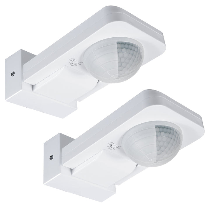 Maclean Detector de mișcare PIR, infraroșu, IP65, max 2000W, MCE243, 2 bucăți