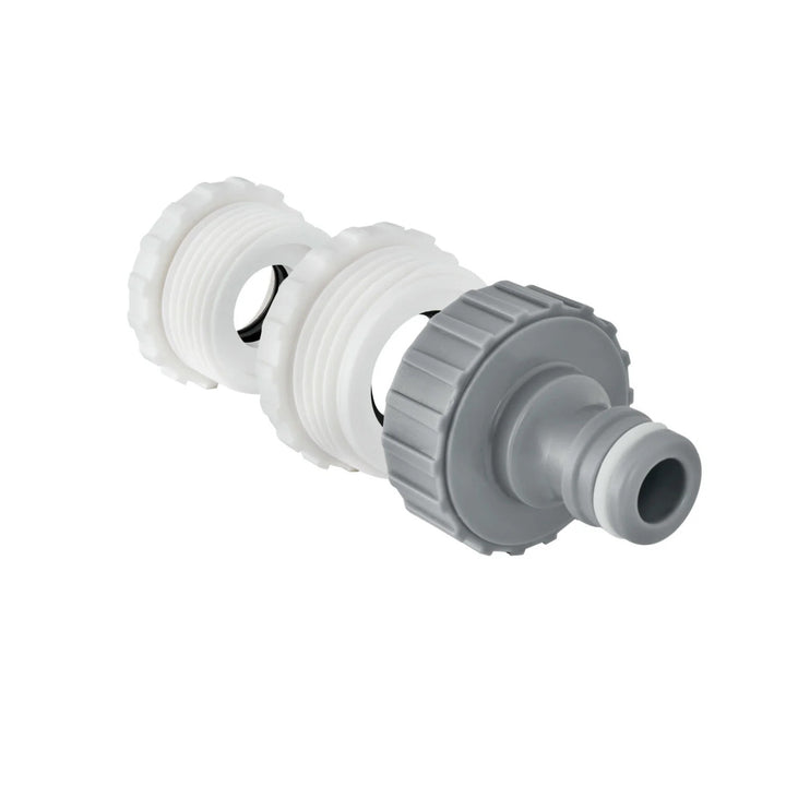 Set de grădină Vartco, furtun 1/2'' 20m, cuplaj rapid stop and go, conexiune robinet, aspersor, suport de perete, Home Set