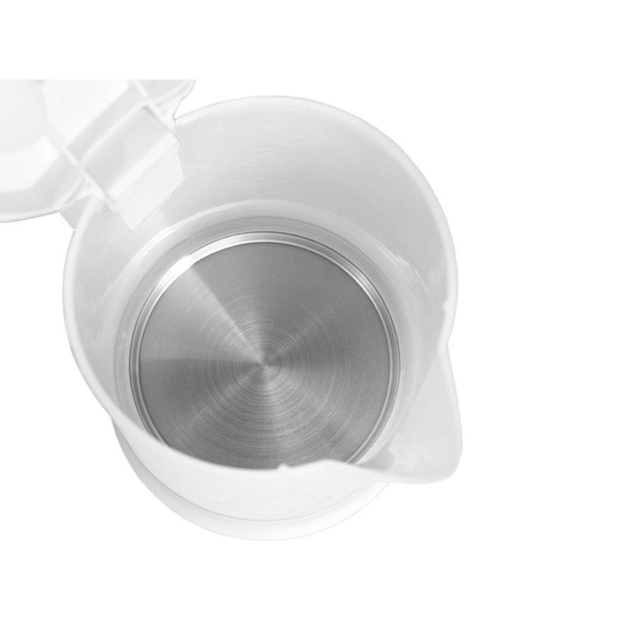 Fierbător electric Lafe, turistic, 600W, capacitate 0.6l, 2 căni, 2 linguri, alb, Scandi