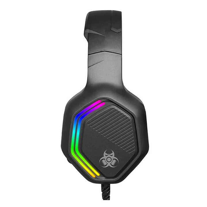 Căști de gaming Tracer, retroiluminare RGB, microfon pliabil, Gamezone GZ X3