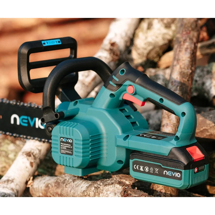 Ferăstrău cu lanț fără fir NEVIQ, bară 12'', 1000W, motor fără perii, L12302