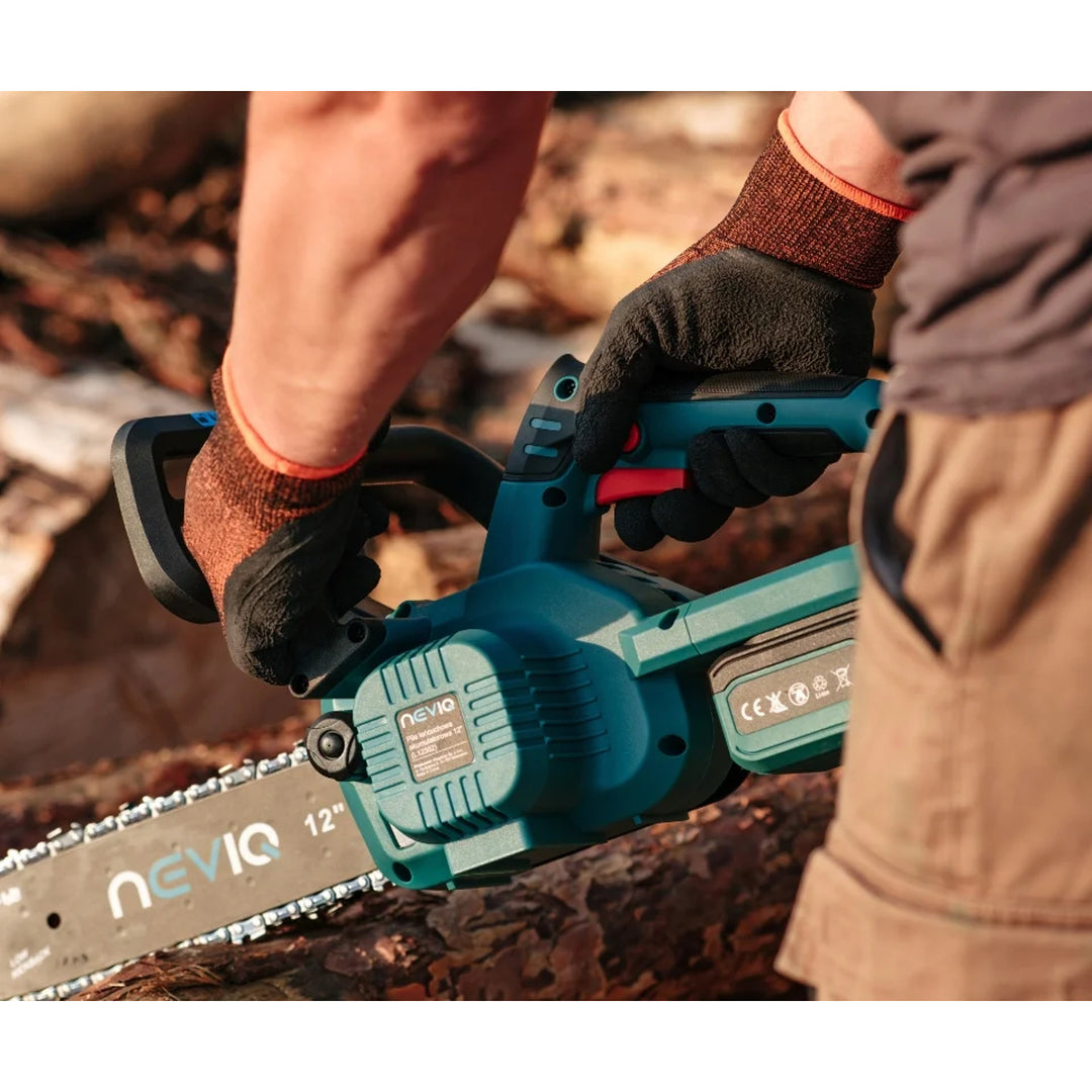 Ferăstrău cu lanț fără fir NEVIQ, bară 12'', 1000W, motor fără perii, L12302