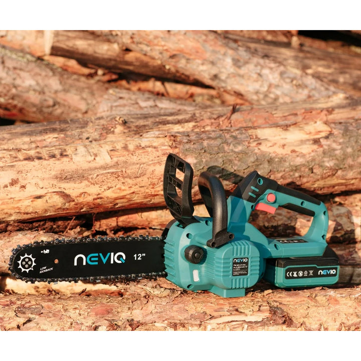 Ferăstrău cu lanț fără fir NEVIQ, bară 12'', 1000W, motor fără perii, L12302