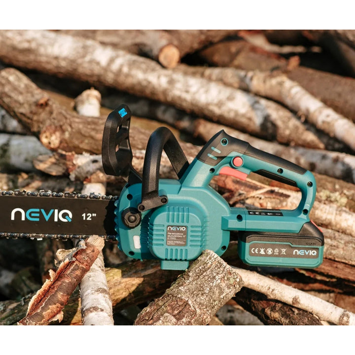 Ferăstrău cu lanț fără fir NEVIQ, bară 12'', 1000W, motor fără perii, L12302