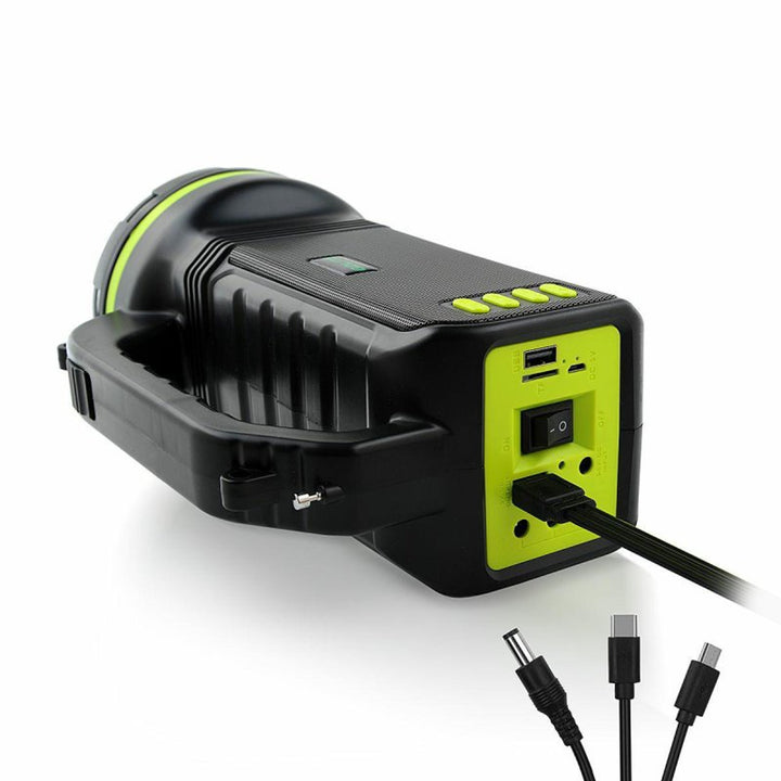 Lanternă solară multifuncțională Verna, 6in1, powerbank, panou solar, lampă, lumini LED, difuzor+radio, Tur000008