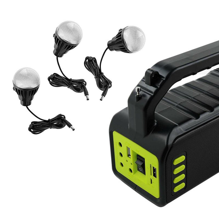 Lanternă solară multifuncțională Verna, 6in1, powerbank, panou solar, lampă, lumini LED, difuzor+radio, Tur000008