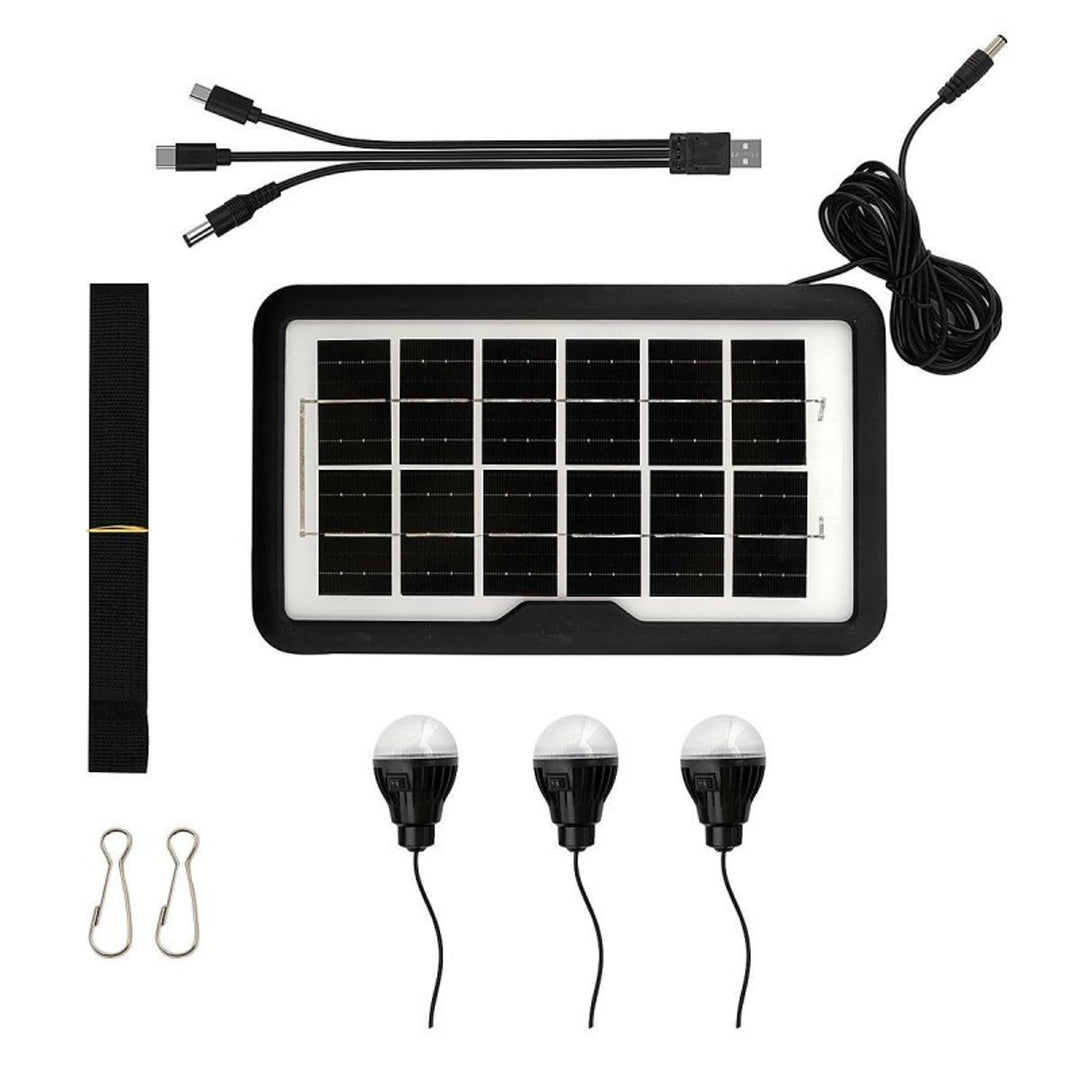 Lanternă solară multifuncțională Verna, 6in1, powerbank, panou solar, lampă, lumini LED, difuzor+radio, Tur000008