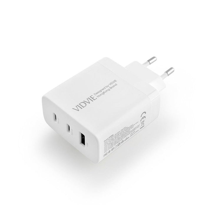 Încărcător de rețea VIDVIE, 3A, 65W, 2x USB-C, 1x USB, cablu USB-C/USB-C, PLE262