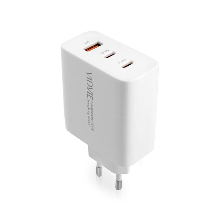 Încărcător de rețea VIDVIE, 3A, 65W, 2x USB-C, 1x USB, cablu USB-C/USB-C, PLE262