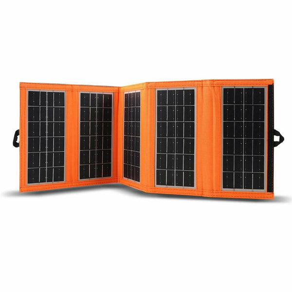 Panou solar, încărcător, 10W, 1 port USB, negru și portocaliu, A02