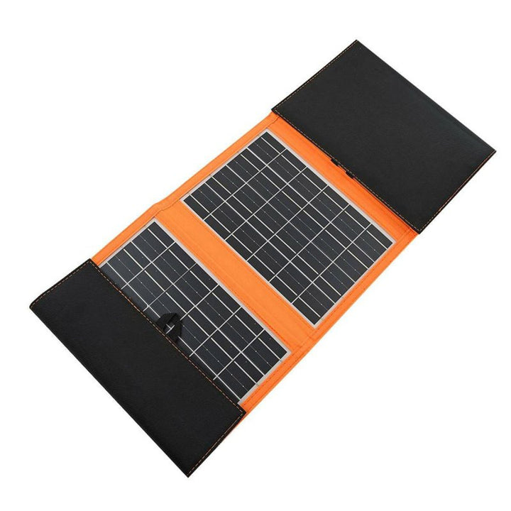 Panou solar, încărcător, 20W, 2 porturi USB, negru și portocaliu, A05