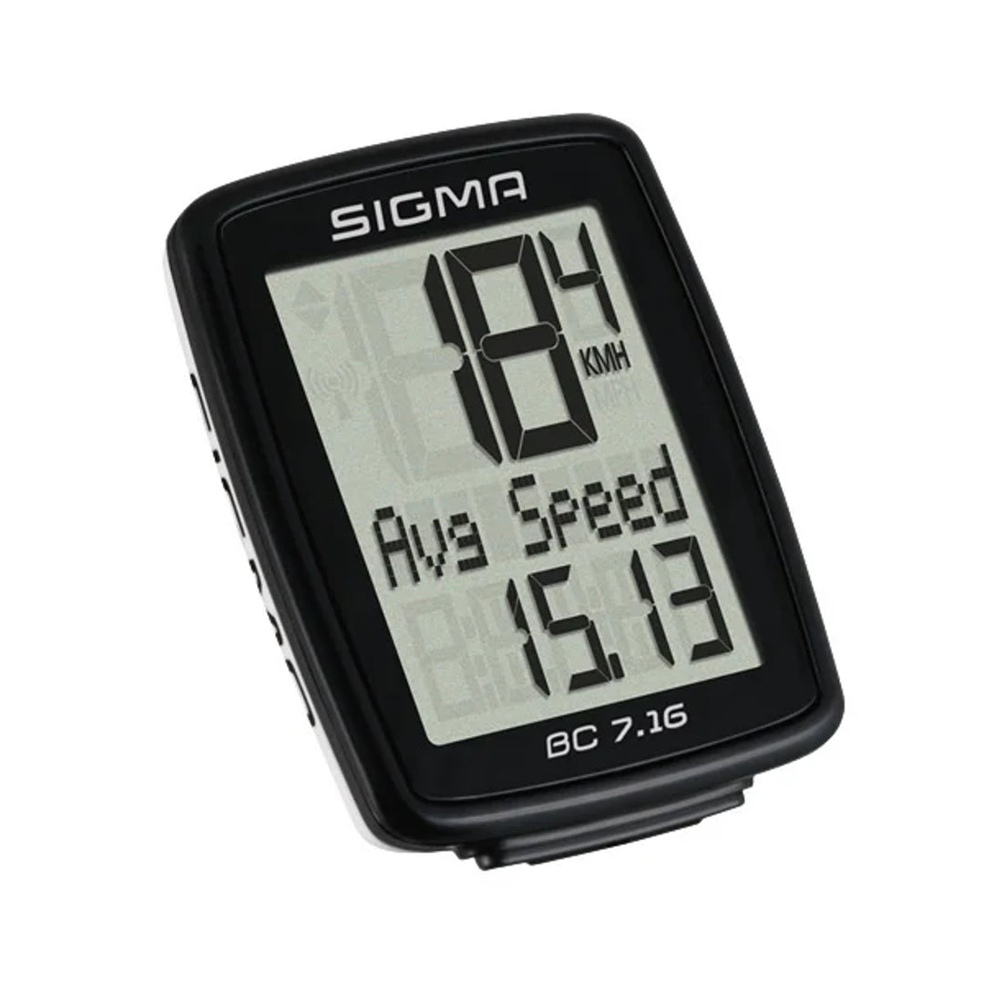 Contor de cicluri Sigma, cu fir, start/stop, afișaj pe trei rânduri, BC 7.16