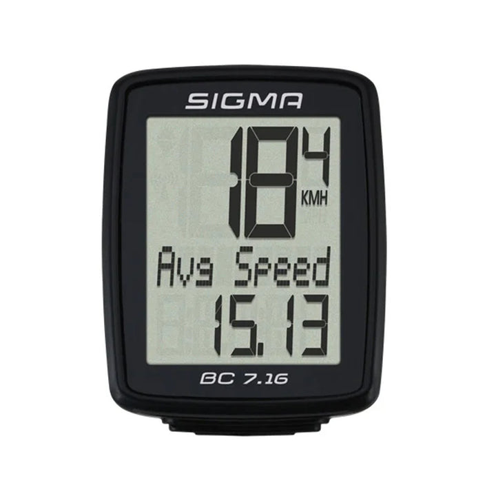 Contor de cicluri Sigma, cu fir, start/stop, afișaj pe trei rânduri, BC 7.16