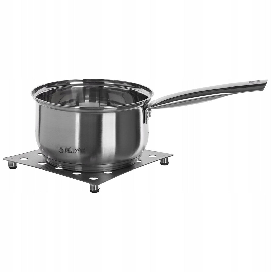 Set de ustensile de gătit Maestro din 9 piese 1,5L, 2L, 3L, 5L, oțel inoxidabil, se spală în mașina de spălat vase, potrivit pentru toate tipurile de aragazuri, plită, MR-2021