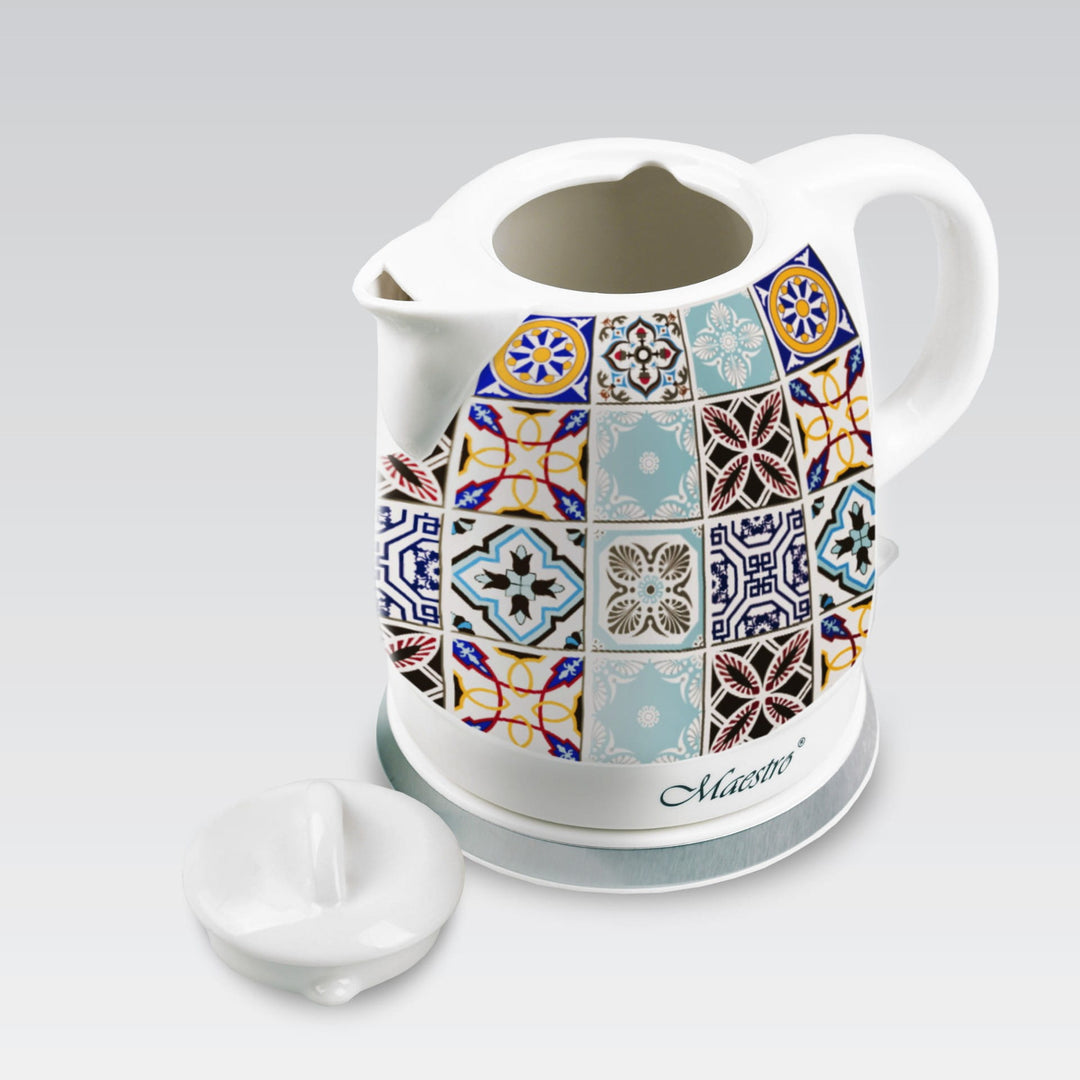Ceainic ceramic Maestro, fără fir, 1200W, capacitate 1,5l, MR-066-Porto