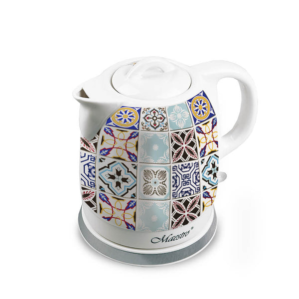 Ceainic ceramic Maestro, fără fir, 1200W, capacitate 1,5l, MR-066-Porto