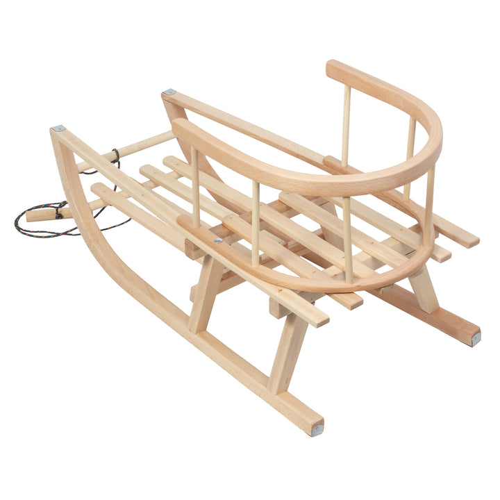 GreenBlue sanie din lemn, spătar, scaun, cablu, până la 100 kg, GB159