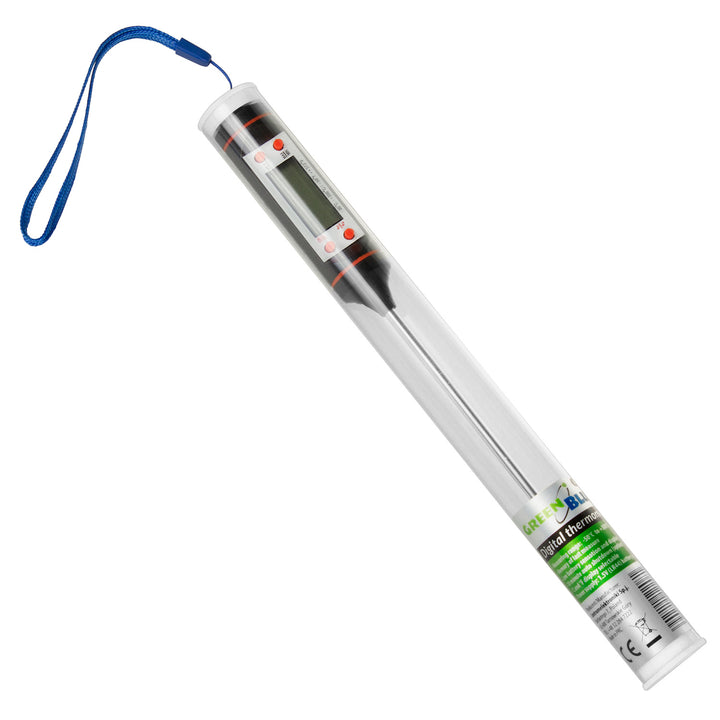 Termometru/sondă pentru alimente, verde-albastru, lungime sondă 15 cm, interval de temperatură -50°C până la +300°C, precizie 0,1°C, GB178, 3 buc.