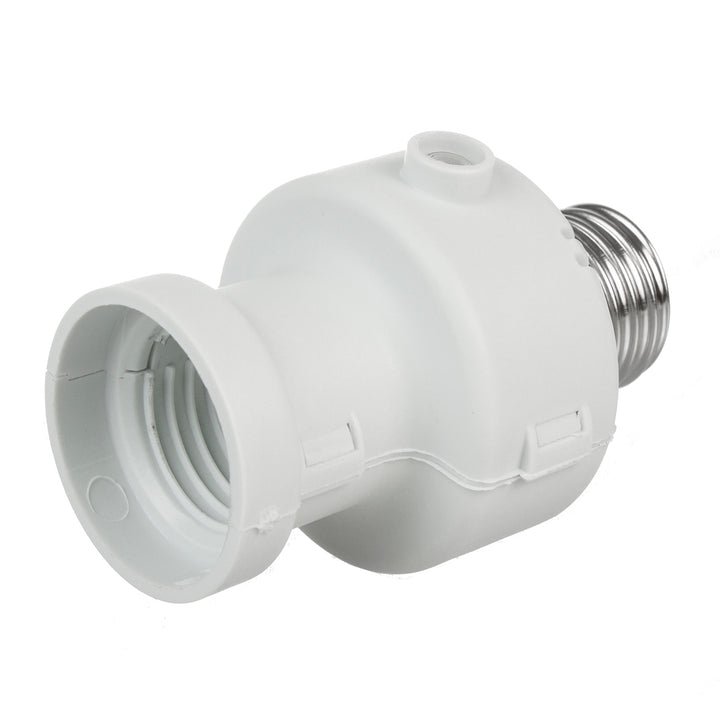 Suport de bec Maclean, E27, max. 100W, cu senzor de amurg, temporizator, alb, MCE21W, 4 bucăți