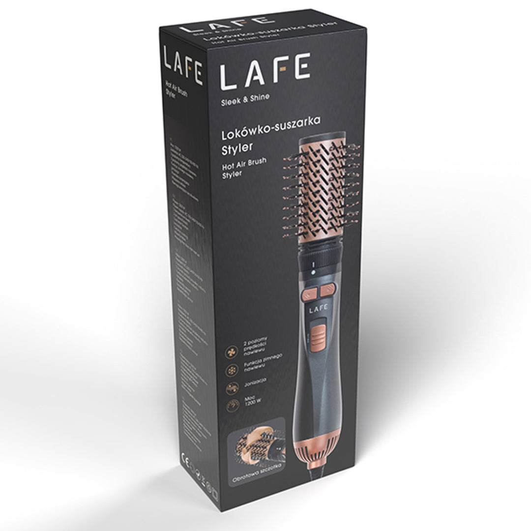 Fierăstrău de ondulat rotativ / uscător LAFE, 2 viteze, 3 niveluri de căldură, ionizare, 1200W, stil elegant și strălucitor