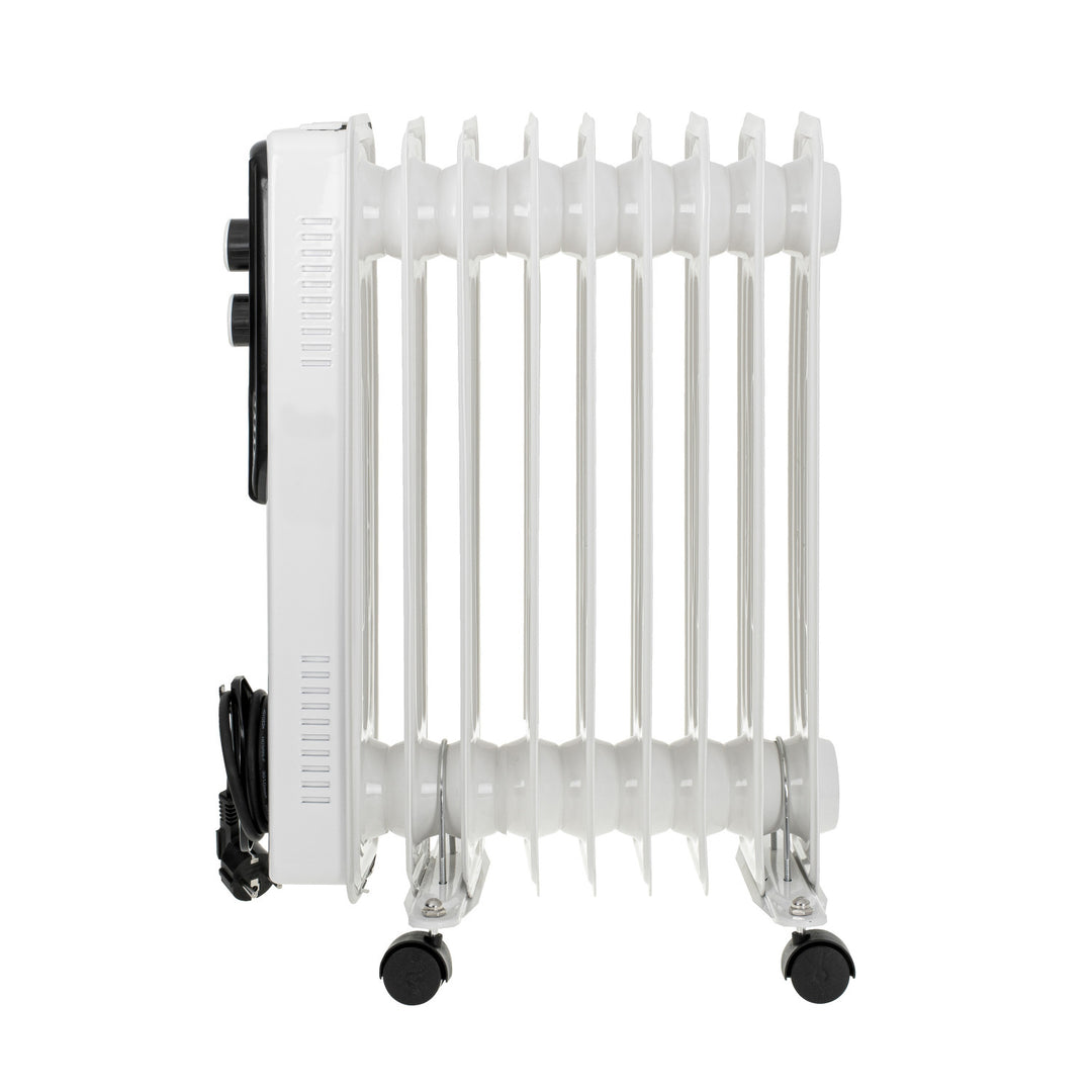 Încălzitor de ulei Adler, 9 aripioare, putere 2000W, 3 niveluri de încălzire, alb, AD 7816