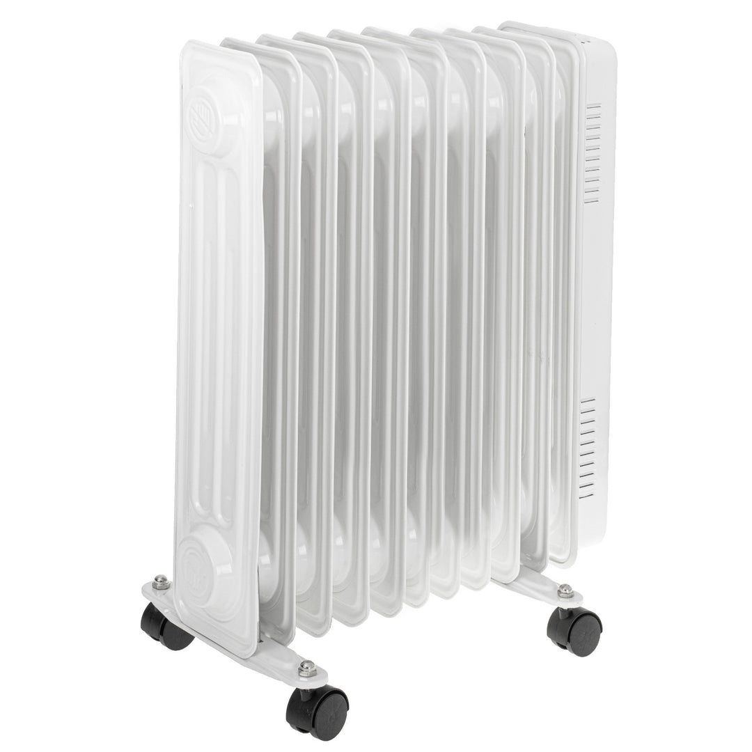 Încălzitor de ulei Adler, 9 aripioare, putere 2000W, 3 niveluri de încălzire, alb, AD 7816