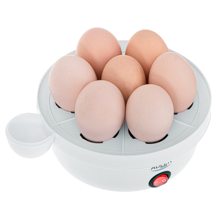 Cuptor de ouă automat Adler, pentru 7 ouă, putere 450W, alb, AD 4459