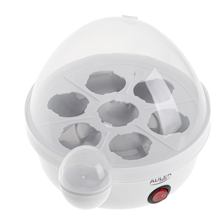 Cuptor de ouă automat Adler, pentru 7 ouă, putere 450W, alb, AD 4459