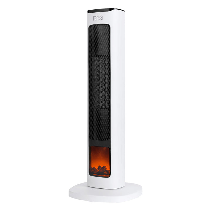 Încălzitor cu ventilator cu coloană Teesa, cu funcție de imitație de șemineu, trei moduri de funcționare, două niveluri de încălzire, telecomandă, TSA8052