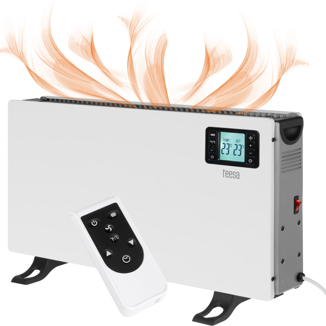 Încălzitor convector Teesa, funcție temporizator, control temperatură, mod antiîngheț, cu telecomandă, TSA8054
