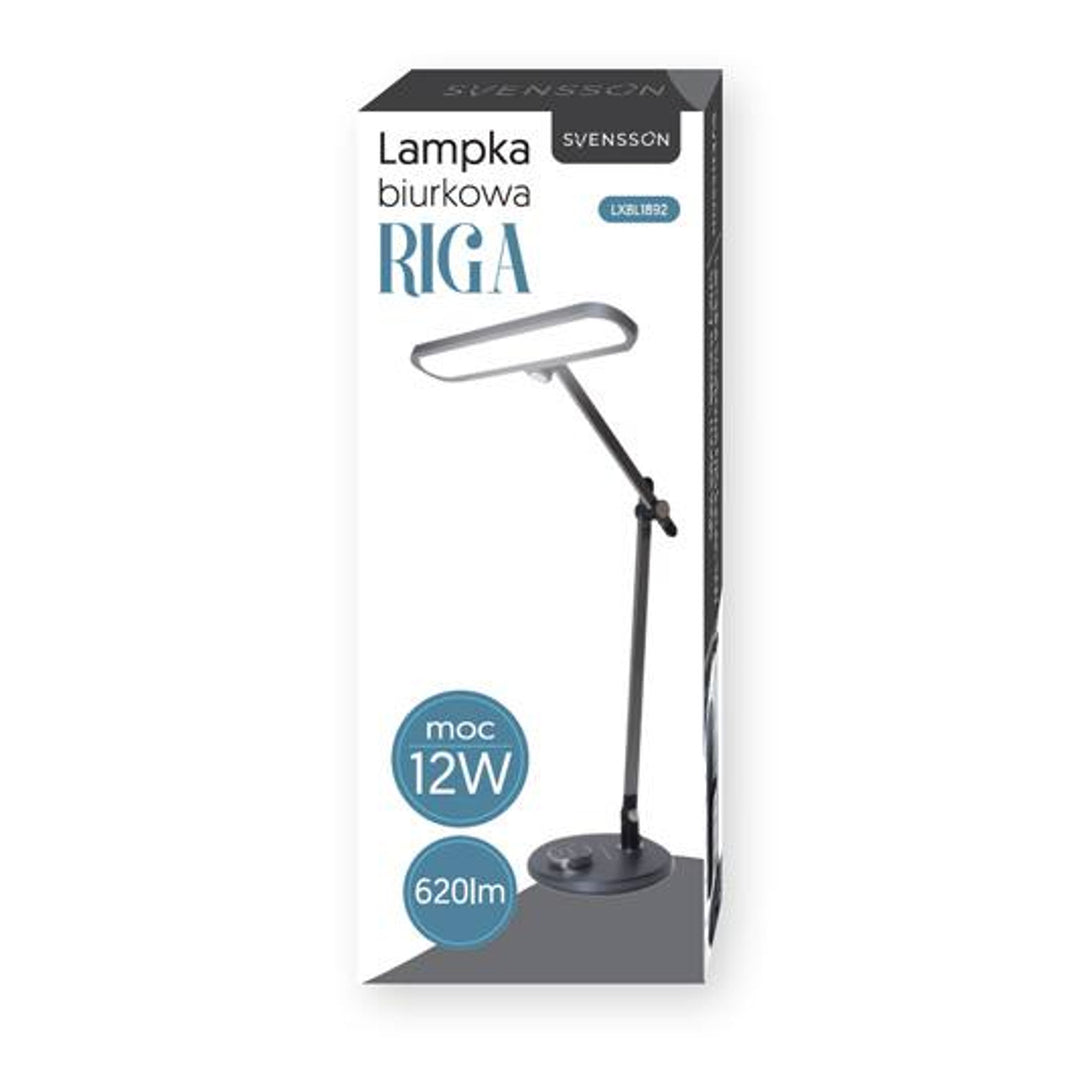 Lampă de birou Svensson, 620 lumeni, putere 12W, trei temperaturi ale luminii, panou tactil, LXBL1892