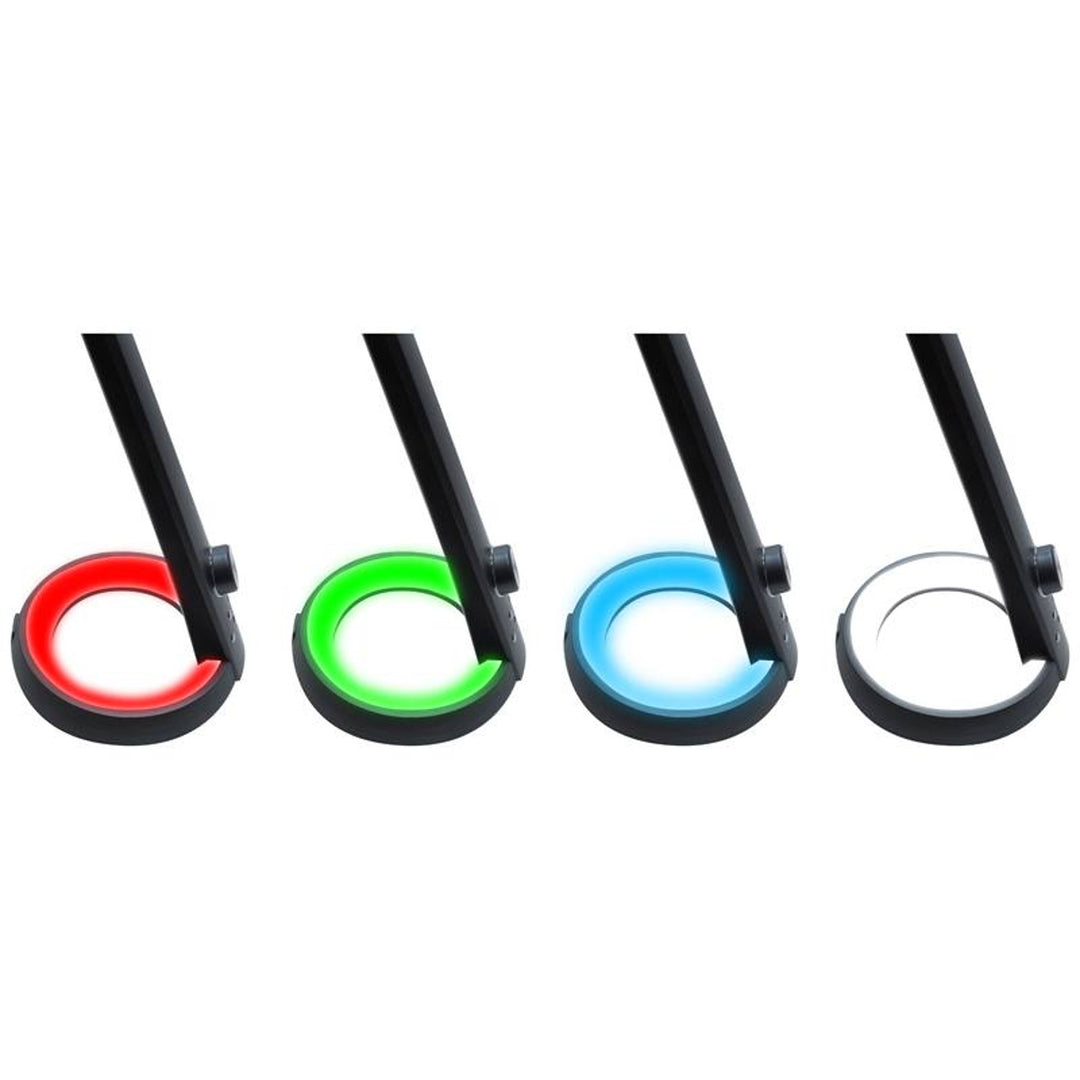 Lampă de birou Svensson, 450 Lumen, 8W putere, trei temperaturi ale luminii, funcție de încărcare a dispozitivului mobil, bază RGB, LXBL1063