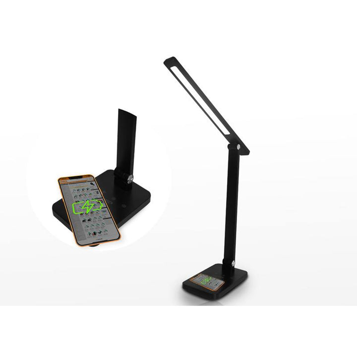 Lampă de birou LTC, LED 10W, trei temperaturi ale luminii, încărcare inductivă, panou tactil, LXL0099C