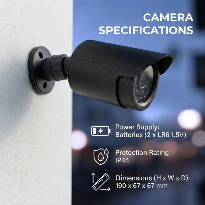 Cameră cu tub fals, LED-uri IR, negru, alimentare 2xAA (nu este inclusă), ABS, IR1800 B