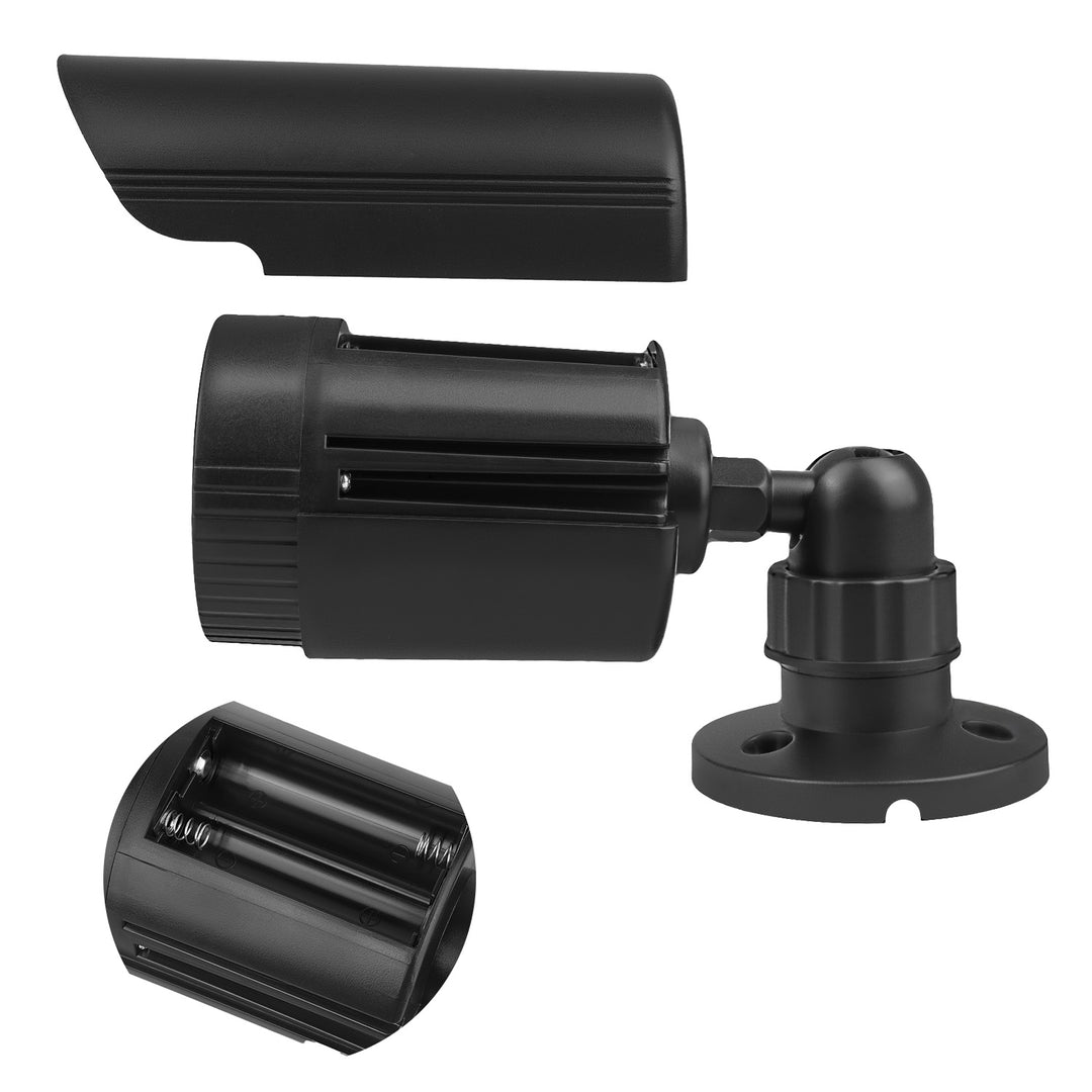 Set de două camere tubulare false, LED-uri IR, negru, alimentare 2xAA (nu este inclusă), ABS, IR1800 BT