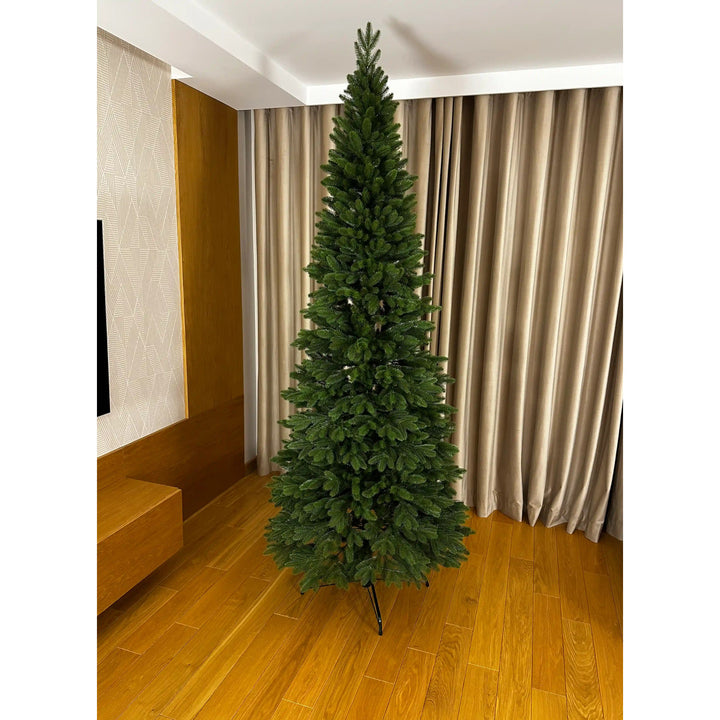 Pom de Crăciun artificial, coloană molid, ramuri PE, înălțime 240 cm