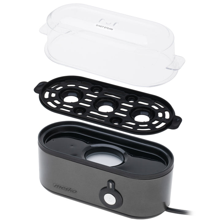 Fierbător de ouă Mesko pentru 3 ouă, putere 210W, etapă de gătit selectabilă, indicator luminos, MS 4485