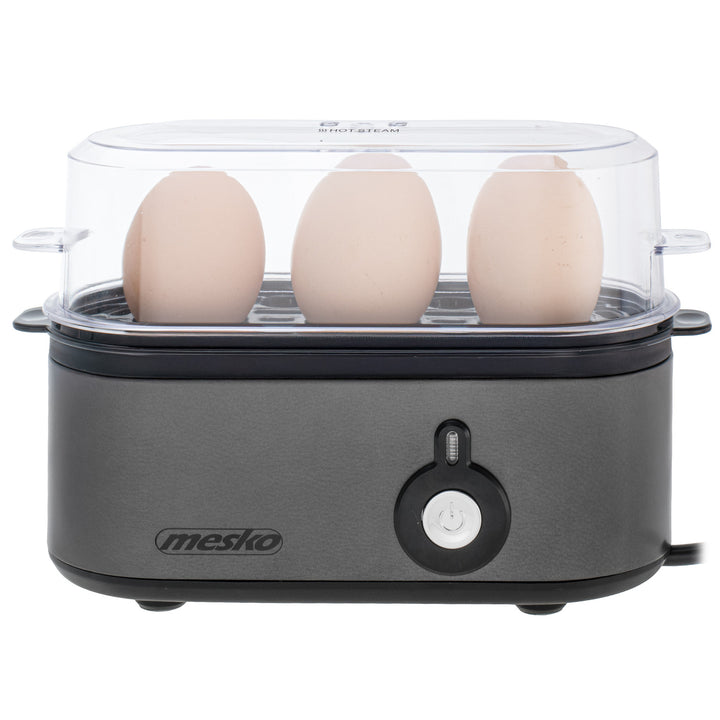 Fierbător de ouă Mesko pentru 3 ouă, putere 210W, etapă de gătit selectabilă, indicator luminos, MS 4485